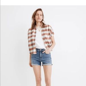 NEW Madewell high rise denim shorts size 24